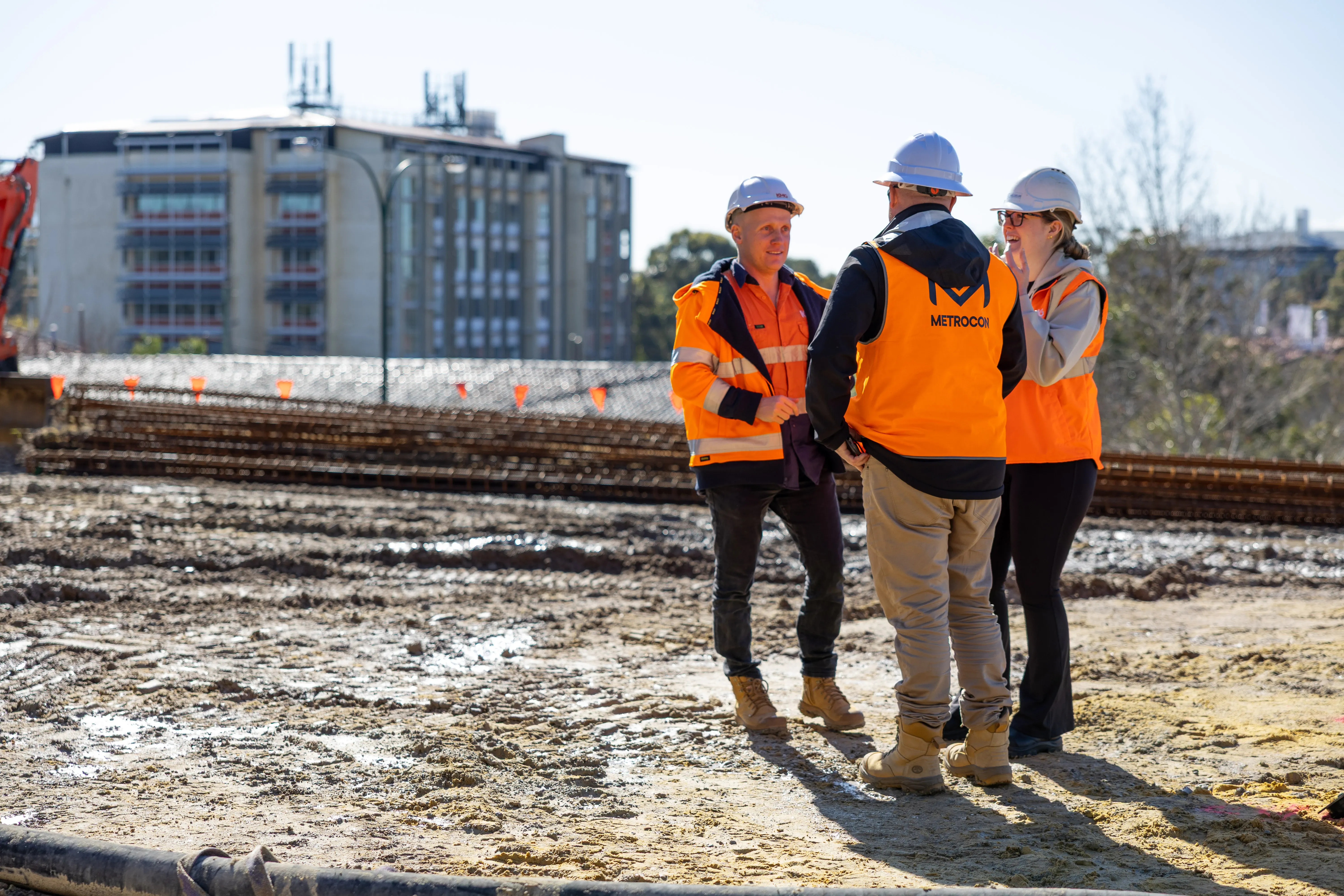 Photo of our team on site at Nouveau Nedlands