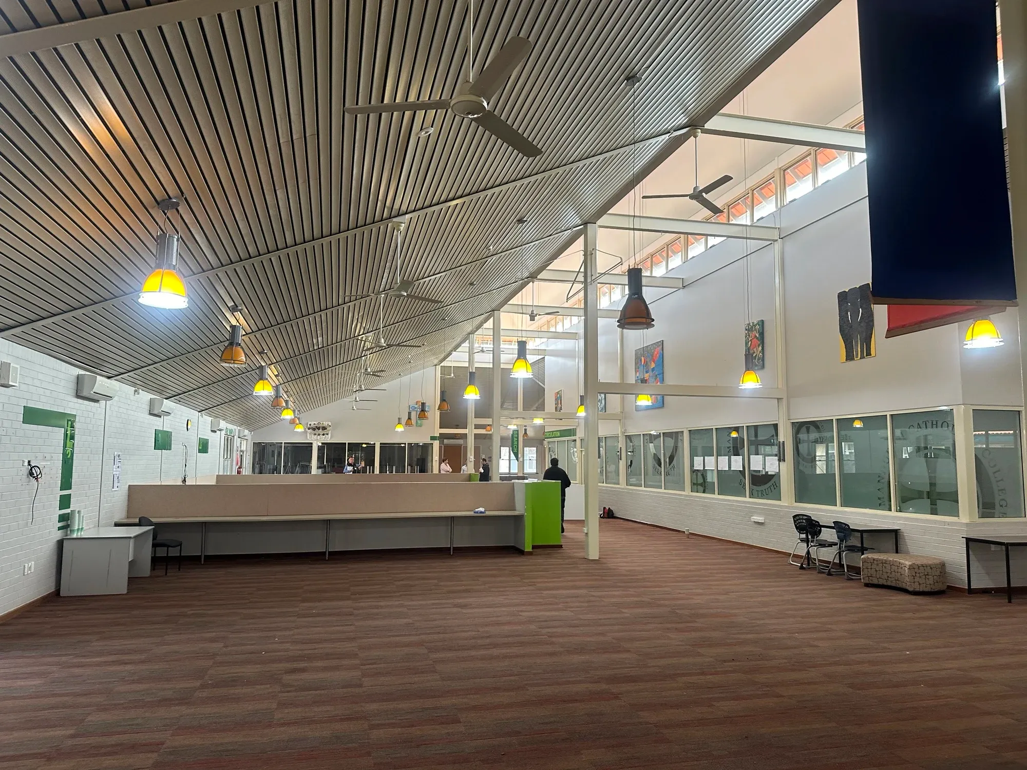 Photo of how the Mandurah Catholic College library looks before refurbishment