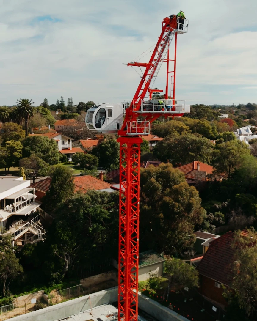 Captured in early July, this reel shows the erection of the luffing tower crane, marking the project’s transition from the complex top-down sequence used to deliver the basement and ground floor structure to the vertical build above.